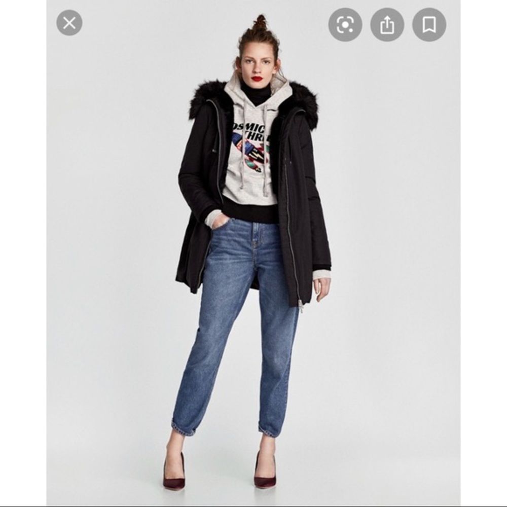 Zara Coat with Faux Fur-lined Hood
